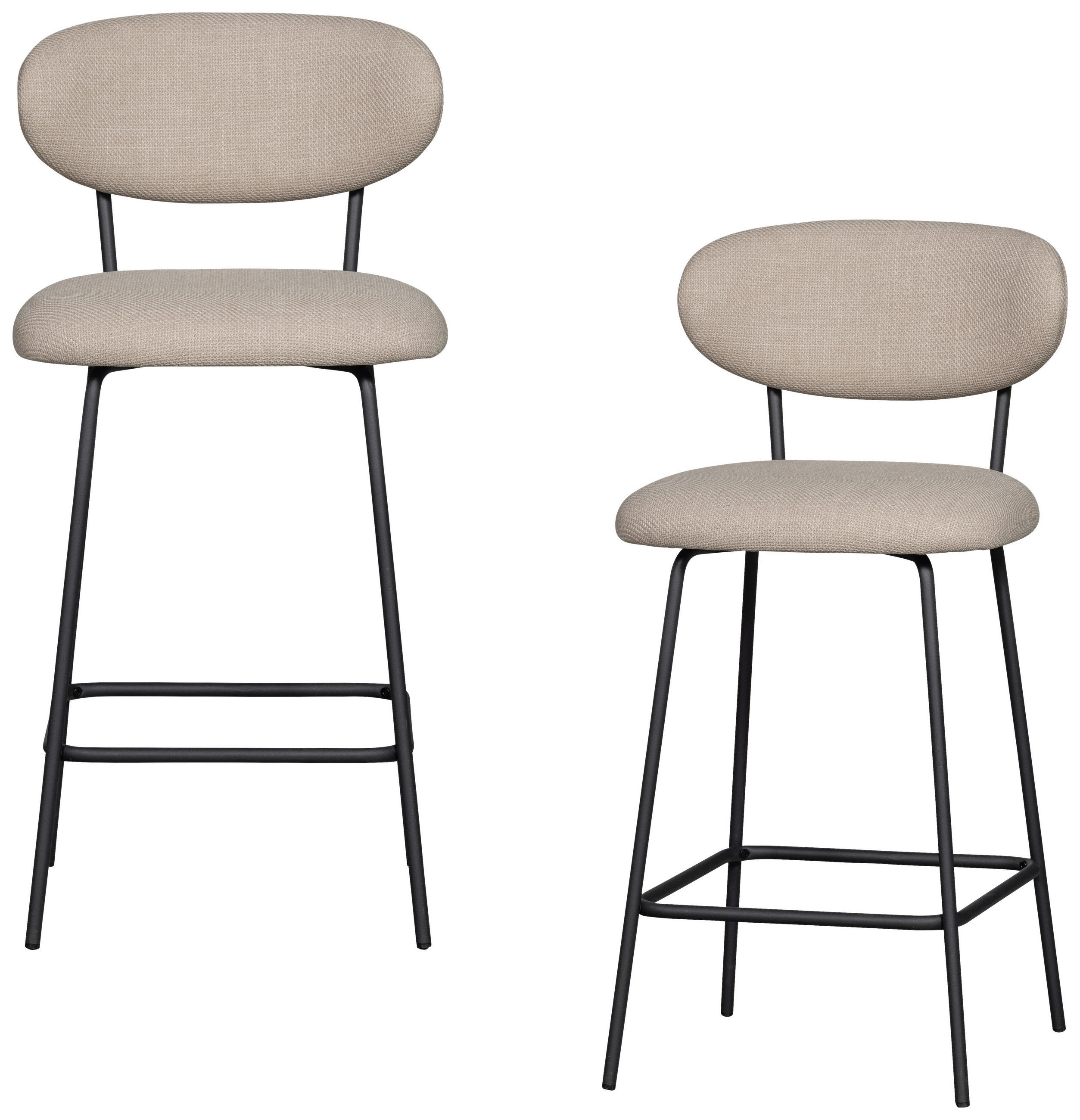 Livetastic Barhocker-Set Kjeld Natur 46x93x52 cm