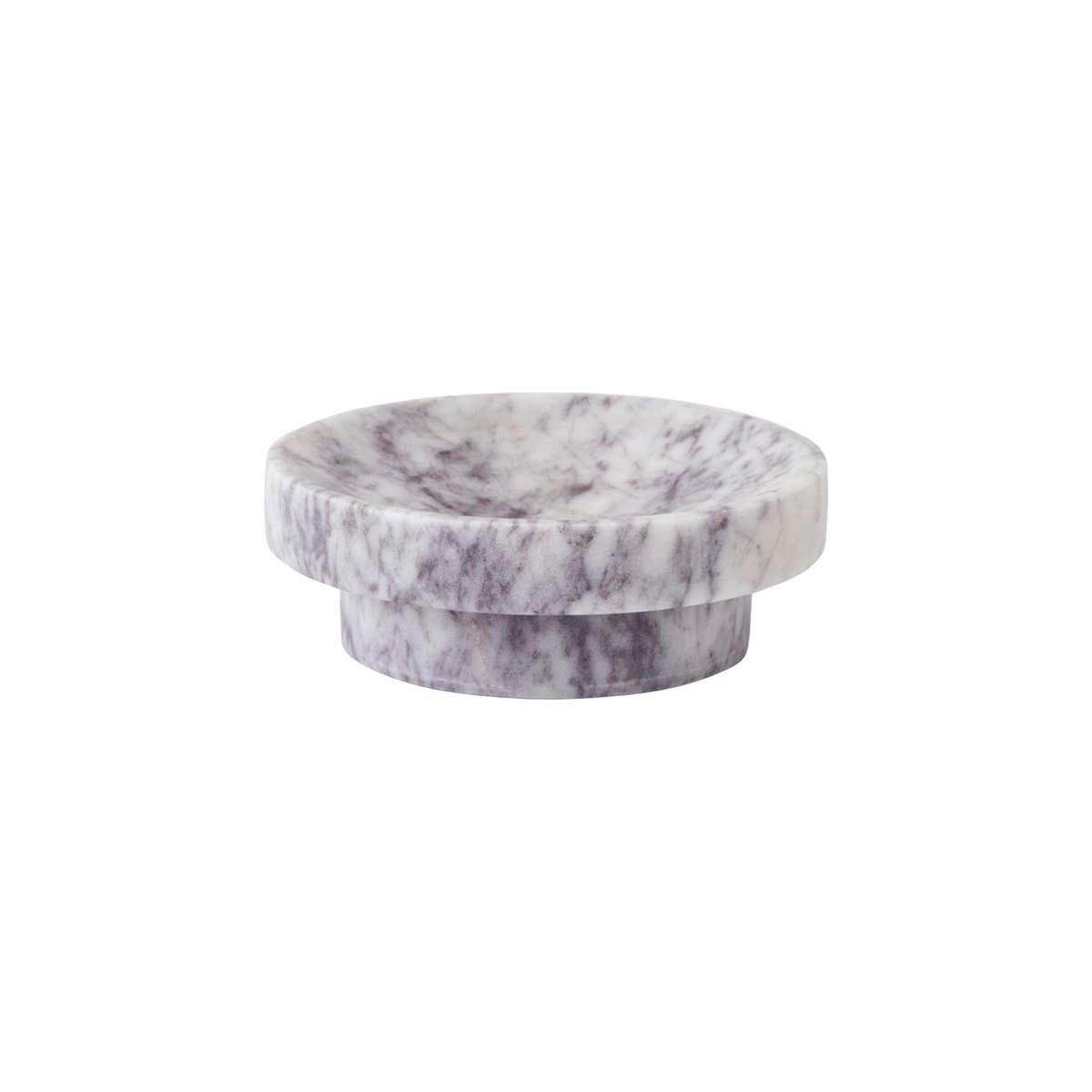 SEIFENSCHALE - Mauve/Weiß, Basics, Stein (12/4cm) - Aquanova