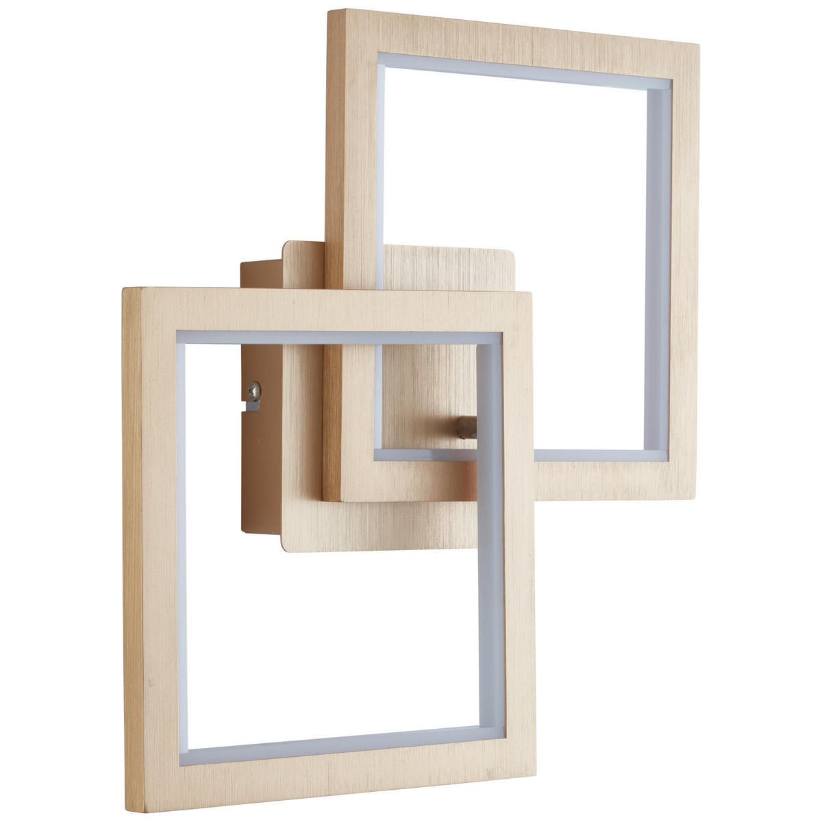 STROPNA LED-SVETILKA  GWYN /950 lm/3000 K// - zlate barve/barve aluminija, Trend, kovina/umetna masa (44,5/28,5/7cm)