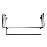 WANDREGAL Schwarz  - Schwarz, Basics, Metall (50/15/25cm) - Ambia Home