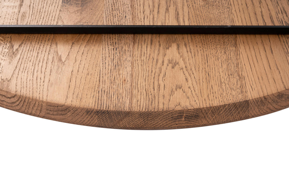 COUCHTISCH in Holz 120/70/40 cm  - Eichefarben/Schwarz, Design, Holz/Metall (120/70/40cm) - Novel