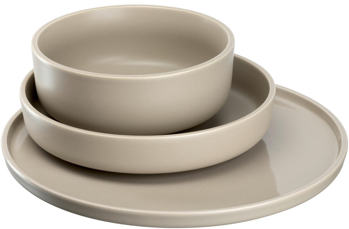 TAFELSERVICE ROMA 12-teilig  - Beige, KONVENTIONELL, Keramik (32,00/35,30/28,70cm) - Leonardo