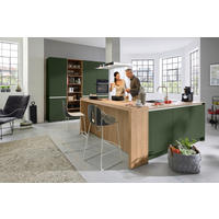 EINBAUKÜCHE SILVIA  - Grün, Design, Holzwerkstoff - Novel