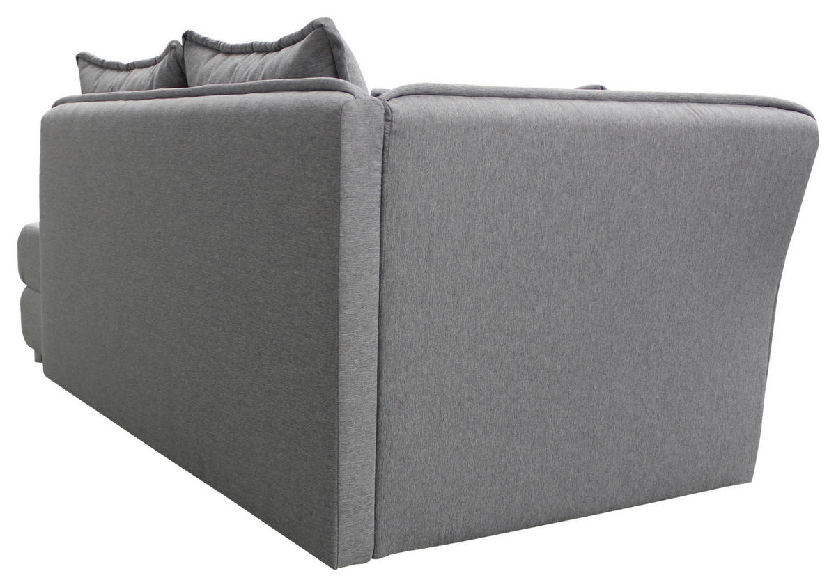 LIEGE in Flachgewebe Grau  - Silberfarben/Grau, Design, Kunststoff/Textil (107/84/99/224cm) - MID.YOU