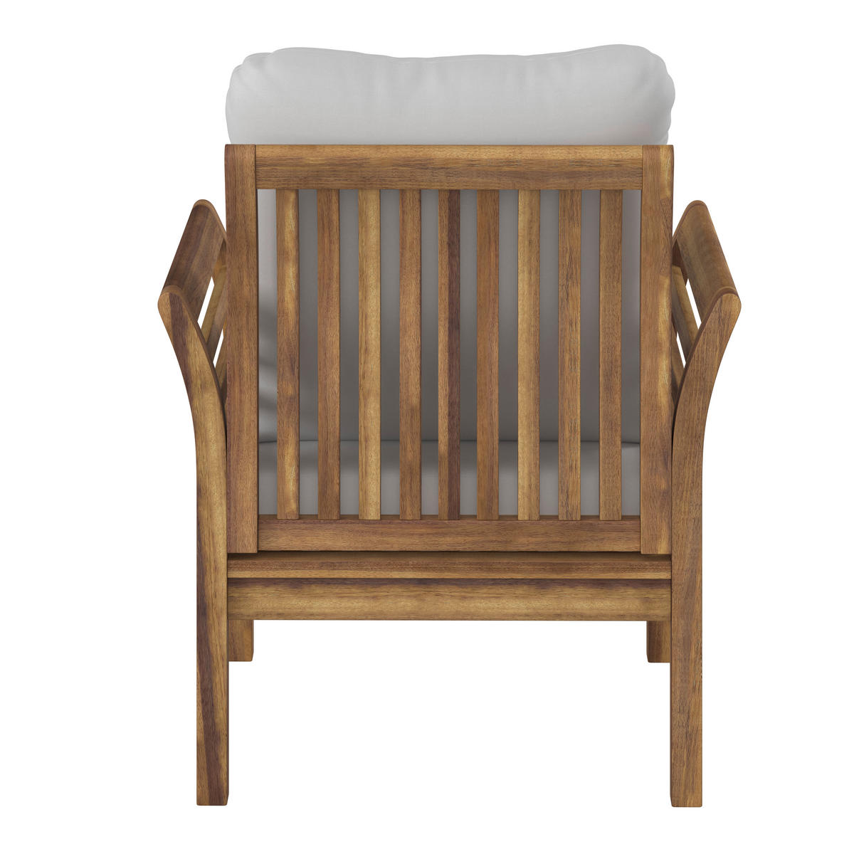 GARTENSET Akazie vollmassiv  - Ecru/Naturfarben, MODERN, Holz/Textil (80/50/35cm) - Ambia Garden