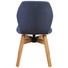 STUHL in Holz, Textil Blau, Eichefarben - Blau/Eichefarben, Design, Holz/Textil (47/87/58cm) - Lomoco STUHL in Holz, Textil Blau, Eichefarben - Blau/Eichefarben, Design, Holz/Textil (47/87/58cm) - Lomoco