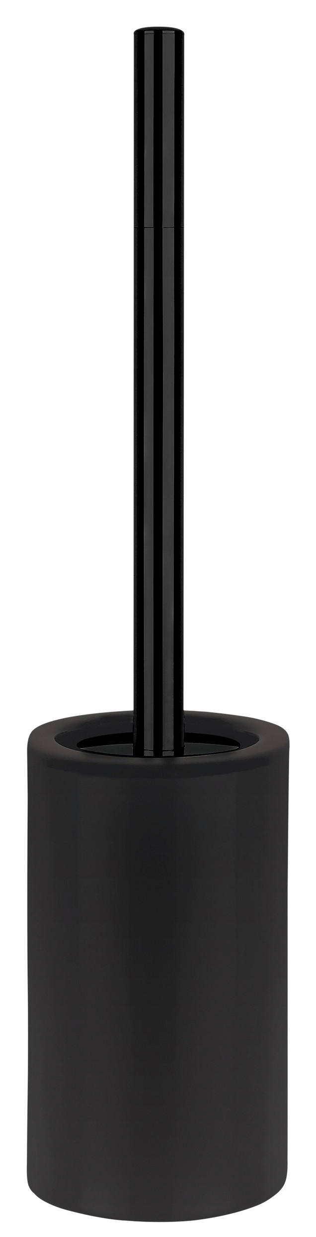 WC-BÜRSTENHALTER - Schwarz, KONVENTIONELL, Keramik (10,5/20cm) - Spirella