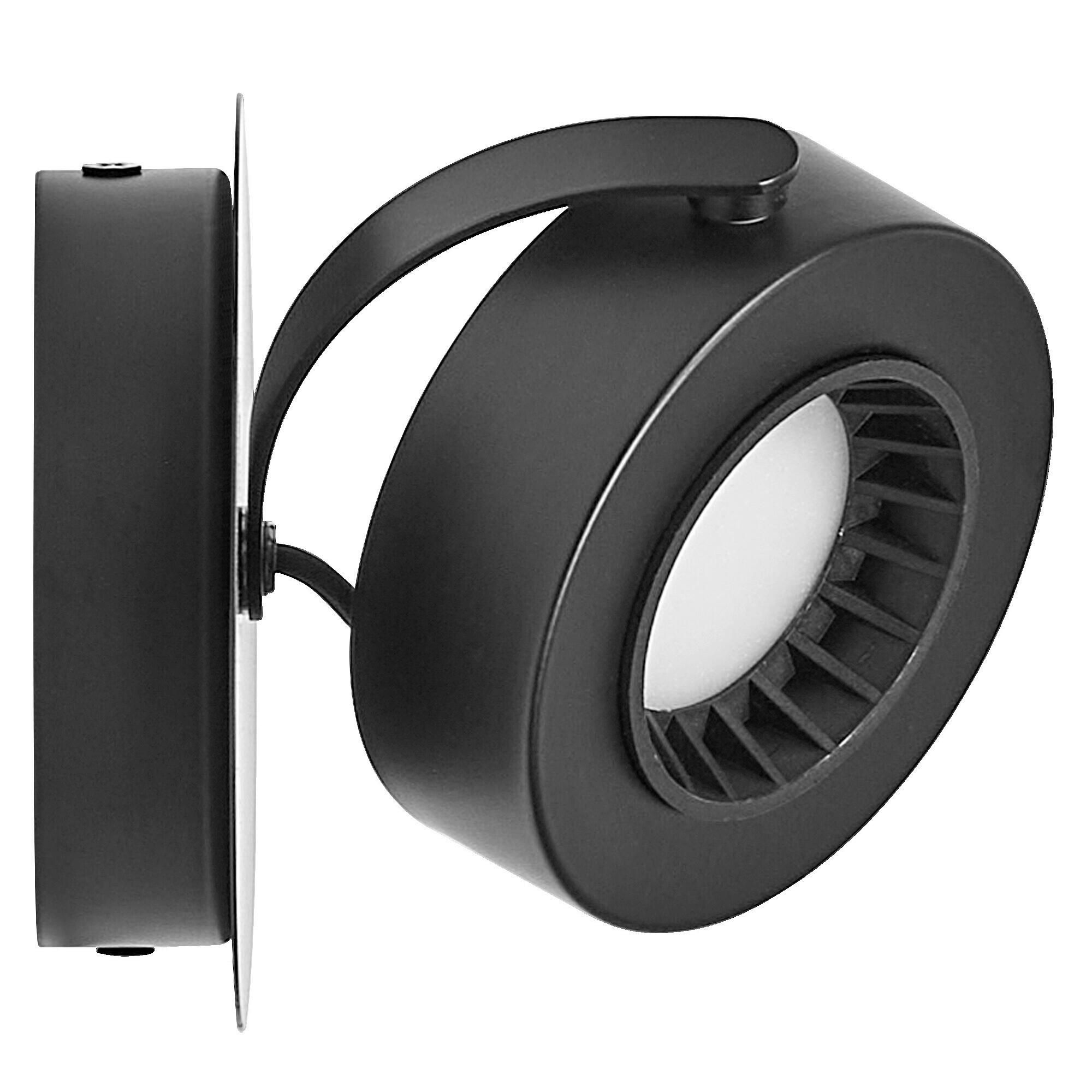 LED-STRAHLER 12,5/14/12 cm   - Schwarz, Basics, Kunststoff/Metall (12,5/14/12cm) - Osram