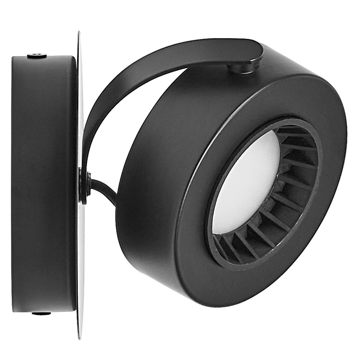 LED-STRAHLER 12,5/14/12 cm   - Schwarz, Basics, Kunststoff/Metall (12,5/14/12cm) - Osram