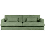BIGSOFA in Cord Olivgrün  - Schwarz/Olivgrün, ROMANTIK / LANDHAUS, Kunststoff/Textil (270/67/120cm) - Landscape