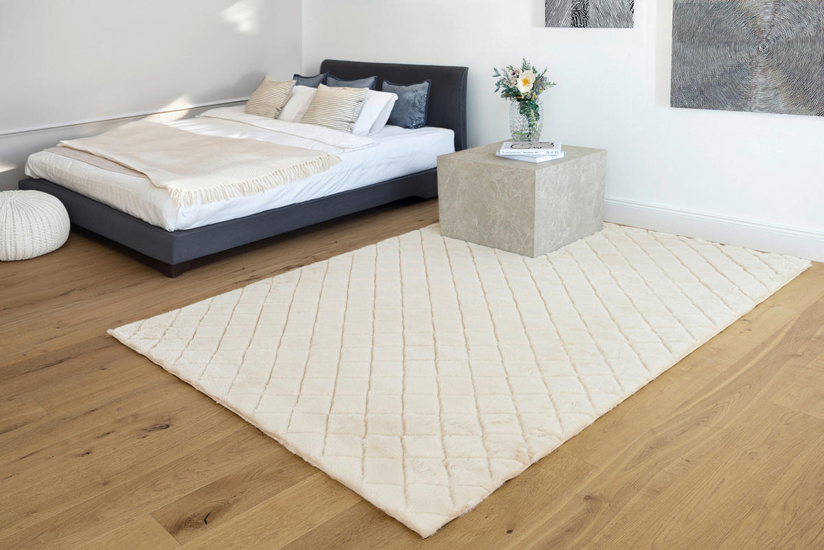 HOCHFLORTEPPICH 120/160 cm Creme  - Creme, Basics, Textil (120/160cm) - Novel