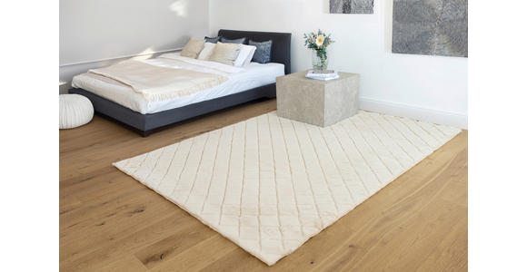 HOCHFLORTEPPICH 80/150 cm Creme  - Creme, Basics, Textil (80/150cm) - Novel