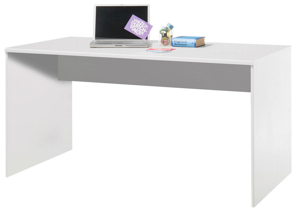 PISAĆI STOL  bijela  drvni materijal  - bijela, Basics, drvni materijal (150/75/75cm) - Carryhome