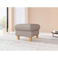 HOCKER in Textil Taupe  - Taupe/Eichefarben, KONVENTIONELL, Holz/Textil (58/48/58cm) - Sit & More