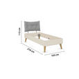 BETT 90/200 cm  in Champagner  - Wildeiche/Champagner, Design, Holz/Holzwerkstoff (90/200cm) - Carryhome