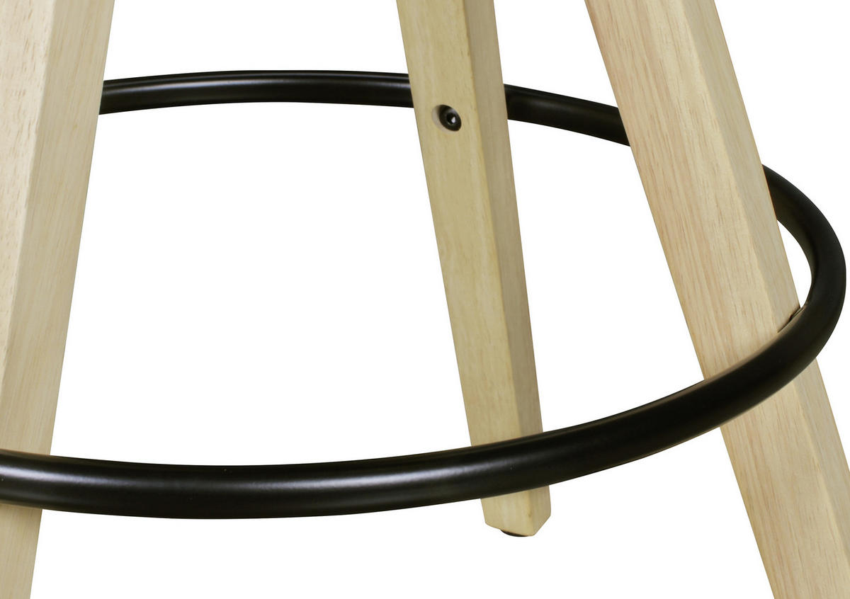 BÁRSZÉK SZETT fekete  - fekete/tölgyfa, Design, műanyag/fém (49/113/49cm) - MID.YOU