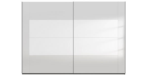 SCHWEBETÜRENSCHRANK 316/223/68 cm 2-türig  - Graphitfarben, Design, Glas/Holzwerkstoff (316/223/68cm) - Xora