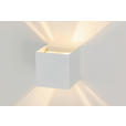 LED-WANDLEUCHTE 10/10/10 cm   - Weiß, Basics, Kunststoff/Metall (10/10/10cm) - Novel