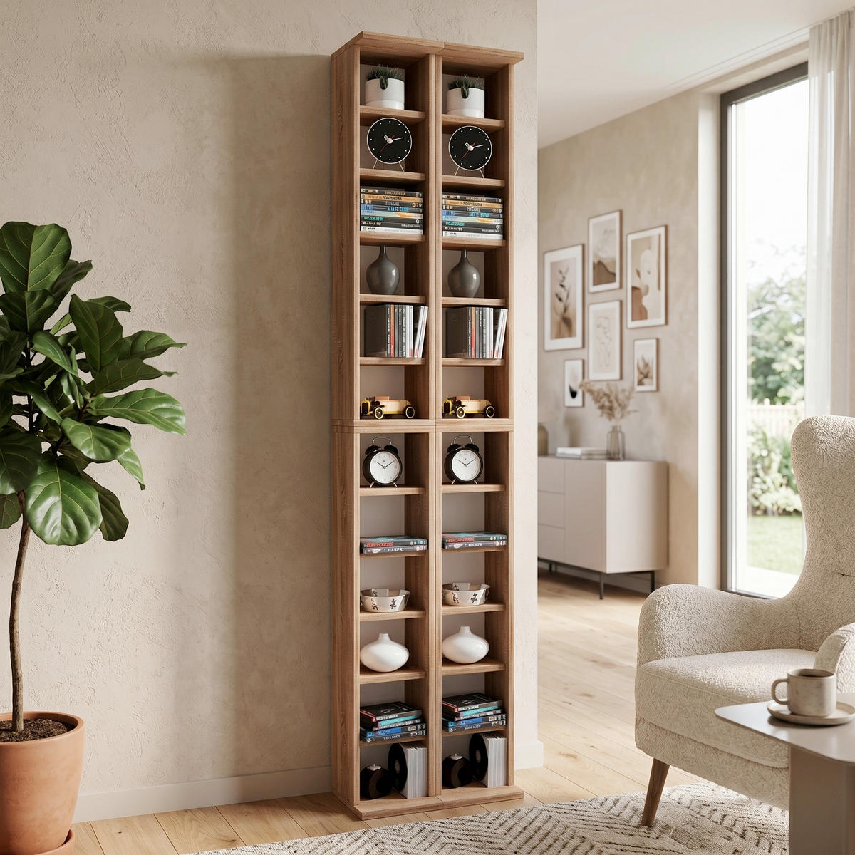 CD-REGAL Eichefarben  - Eichefarben, KONVENTIONELL, Holzwerkstoff (42/183/20cm) - MID.YOU