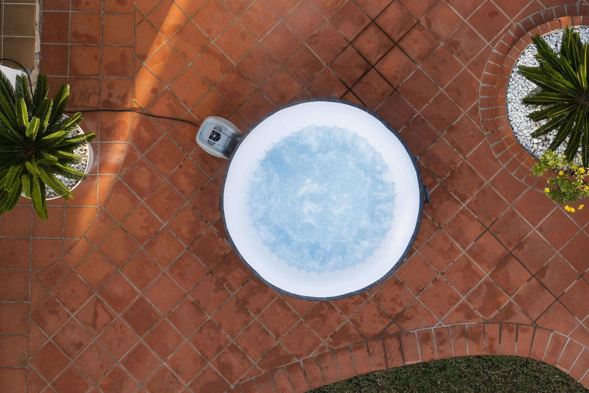 WHIRLPOOL LAY-Z-SPA BORACAY 60175 180/66 cm  - Dunkelgrau, KONVENTIONELL, Kunststoff/Metall (180/66cm) - Bestway