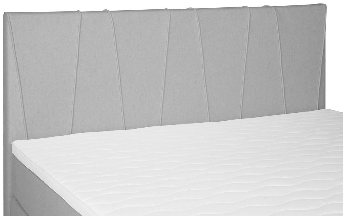 BOXSPRINGBETT 180/200 cm  in Grau  - Schwarz/Grau, Modern, Textil (180/200cm) - MID.YOU