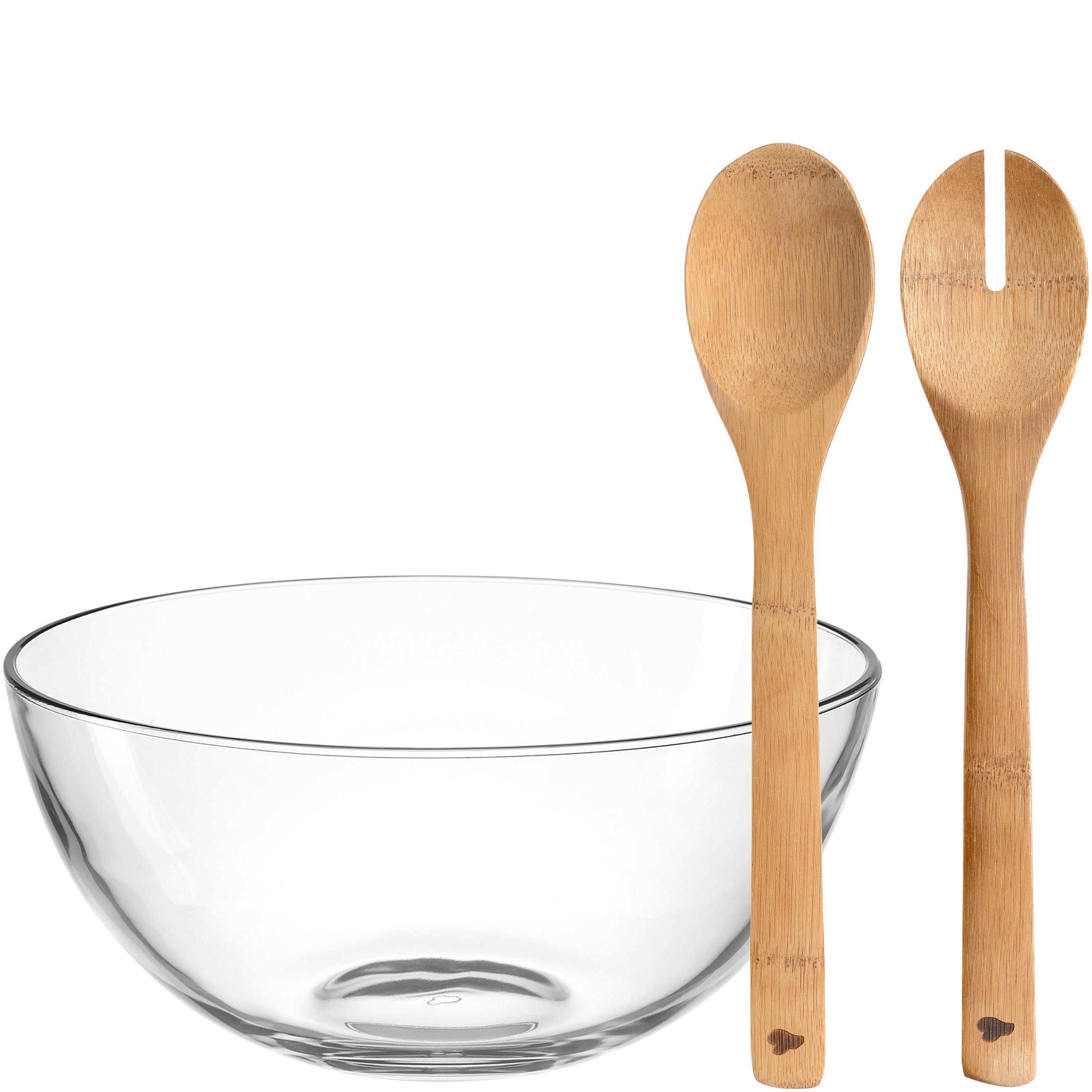 SCHALE CUCINA  28/14/28 cm  - Klar/Braun, Basics, Glas/Holz (28/14/28cm) - Leonardo