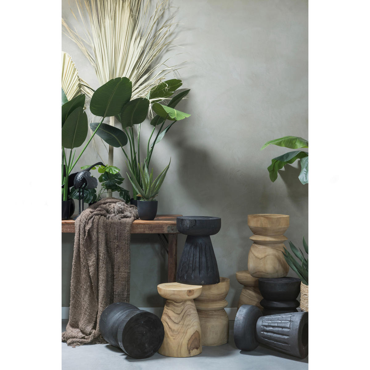 BEISTELLTISCH in Holz 28/28/40 cm  - Schwarz, Design, Holz (28/28/40cm) - Livetastic