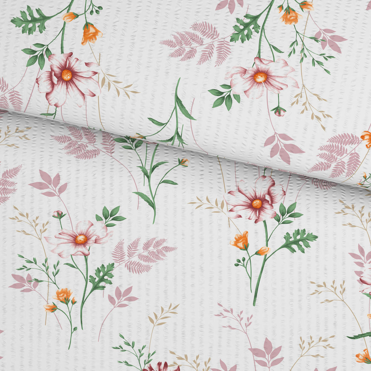 POSTELJINA CARO 140/200 cm krep višebojna  - višebojna, Konvencionalno, tekstil (140/200cm) - Esposa