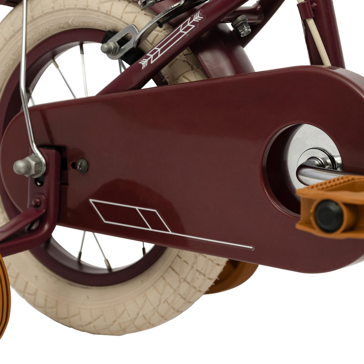 KINDERFAHRRAD 12 Zoll  - Bordeaux, Basics, Metall (47,5/62/85cm)