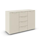 KOMMODE  in 120/81/42 cm  - Champagner, Design, Holzwerkstoff/Metall (120/81/42cm) - Xora