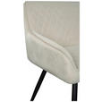 SITZBANK 163/83/63 cm Samt Beige, Schwarz  - Beige/Schwarz, Design, Textil/Metall (163/83/63cm) - Novel