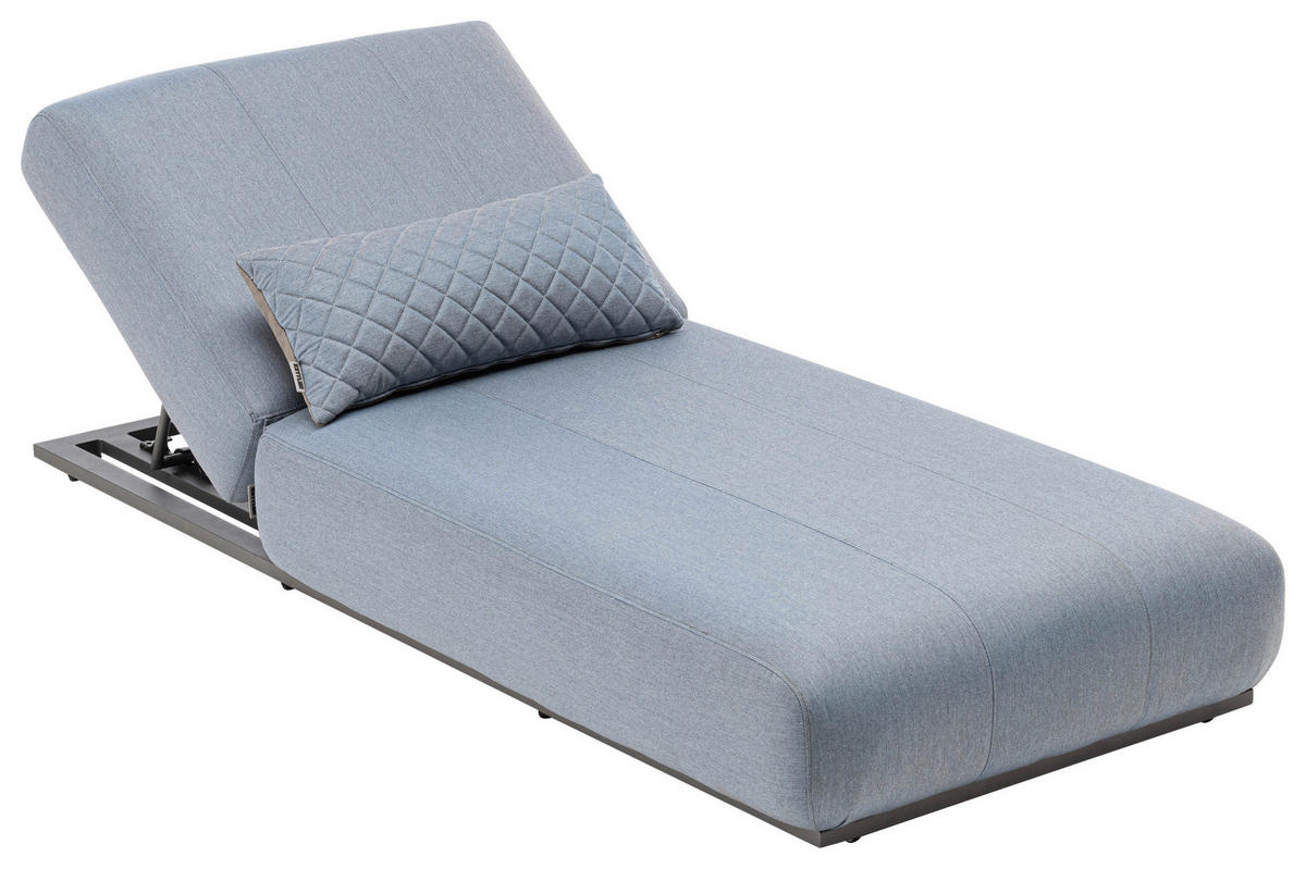 SONNENLIEGE 90/33/213 cm  - Anthrazit/Silberfarben, Basics, Kunststoff/Textil (90/33/213cm) - Kettler