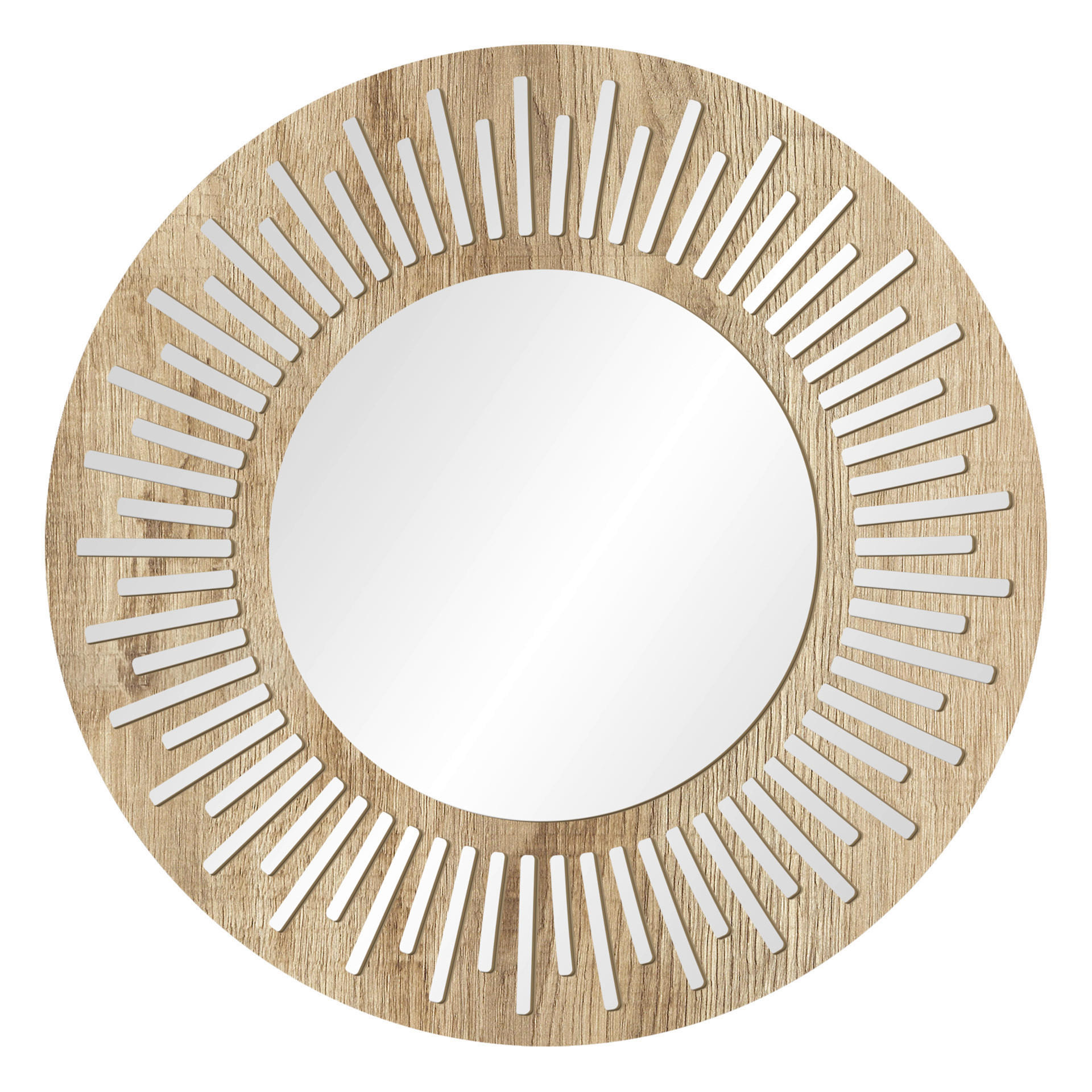 DEKOSPIEGEL  - Eichefarben, Basics, Glas/Holz (50cm)