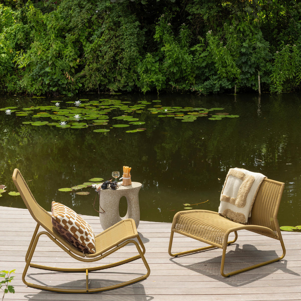 GARTENSESSEL Metall, Kunststoff Honig  - Honig, MODERN, Kunststoff/Metall (78/67/69cm) - Livetastic