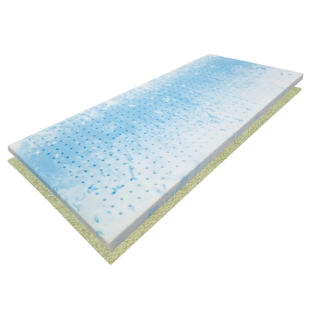 Topper Hempysleep HempySleep® 200/90 cm Höhe ca. 9 cm  - Naturmaterialien/Textil (200/90cm)
