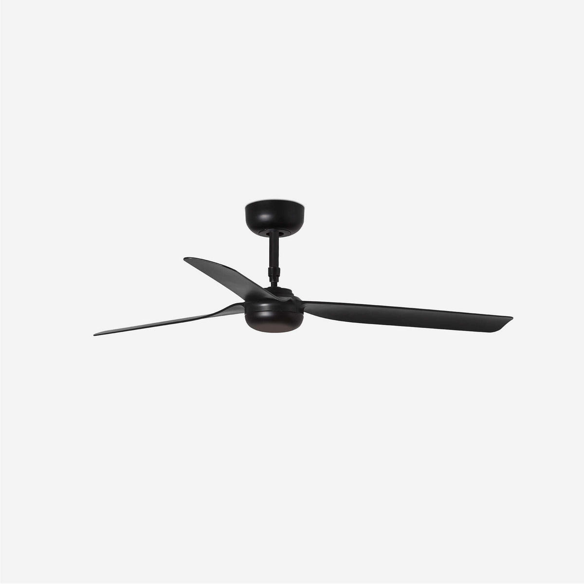 DECKENVENTILATOR - Schwarz, KONVENTIONELL, Kunststoff (130/25.4cm)