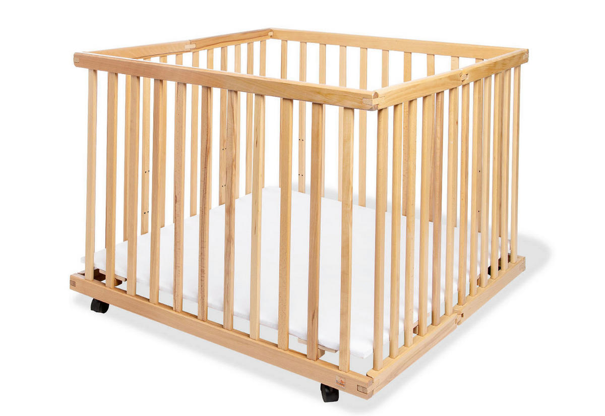 LAUFGITTER Pinolino Levin  97/97/75 cm  - Buchefarben, Basics, Holz (97/97/75cm) - Pinolino