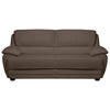 2-SITZER-SOFA in Lederlook Braun  - Braun, Design, Kunststoff/Textil (209/97/100cm) - Livetastic