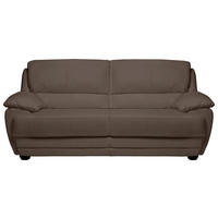 2-SITZER-SOFA in Lederlook Braun  - Braun, Design, Kunststoff/Textil (209/97/100cm) - Livetastic