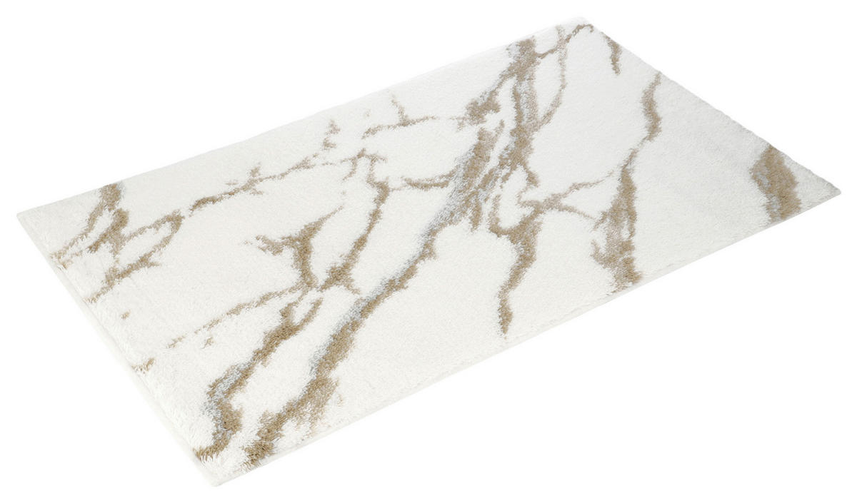 PROSTIRKA ZA KUPATILO MARBLE  braon 60/100 cm  - braon, Osnovno, tekstil (60/100cm) - Vossen