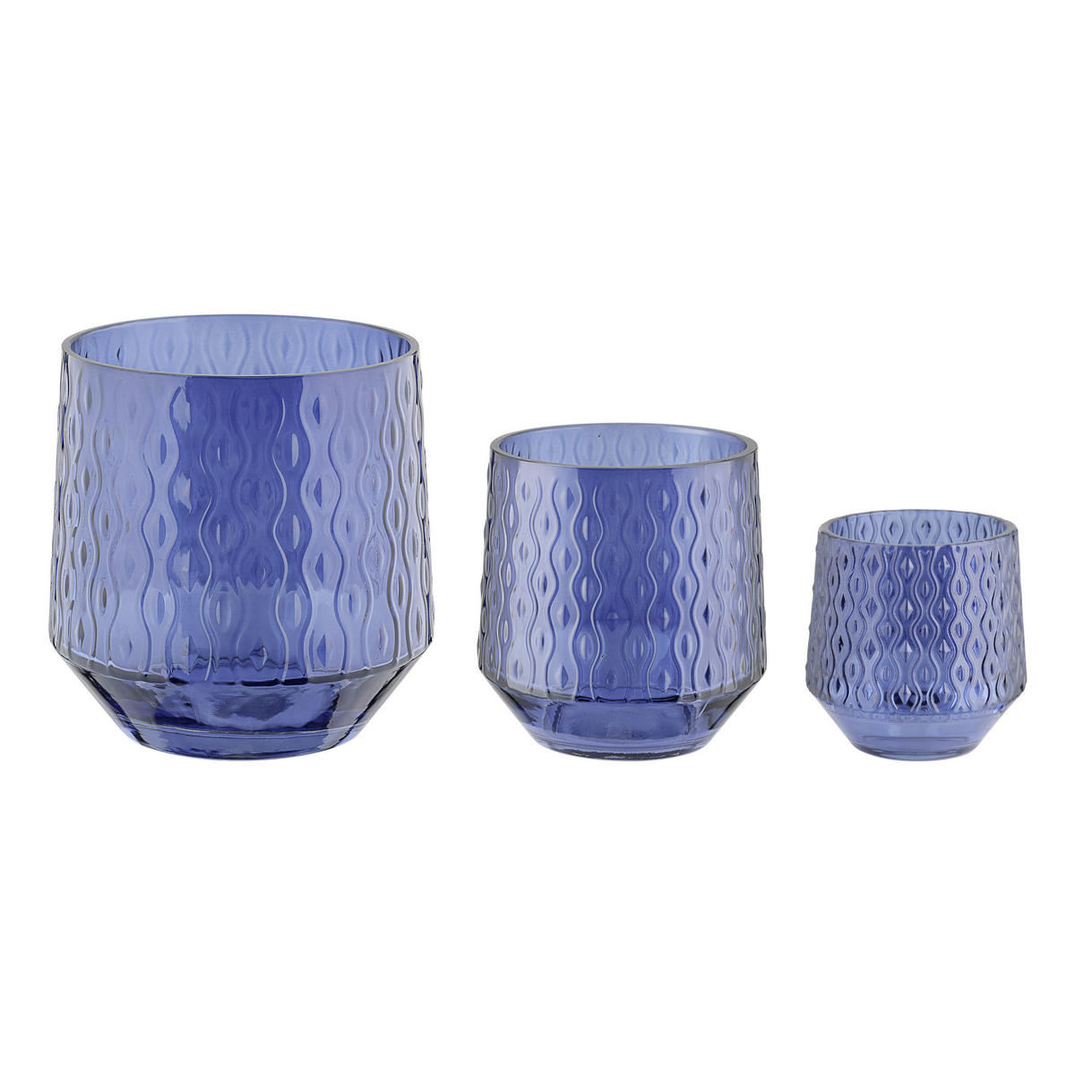 WINDLICHT - Blau, LIFESTYLE, Glas (14,3/14,3cm)