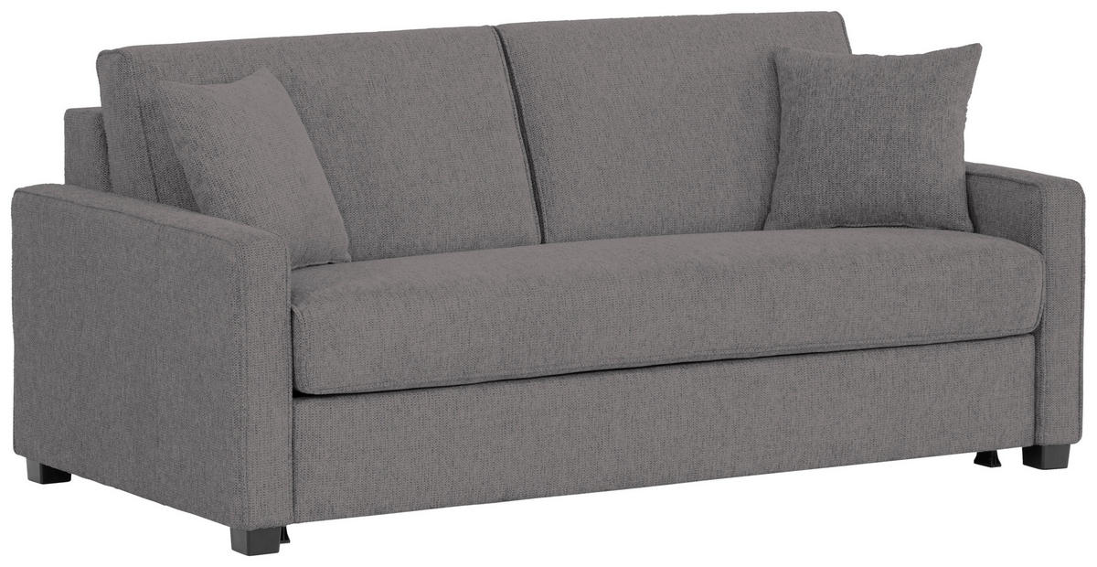 SCHLAFSOFA Sola in Webstoff Anthrazit  - Anthrazit/Schwarz, Design, Kunststoff/Textil (186/83/100cm) - Xora