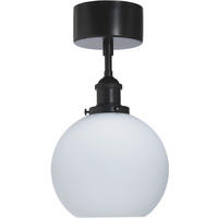 DECKENLEUCHTE PR Home OMEGA 20/36 cm   - Schwarz, Design, Glas (20/36cm)