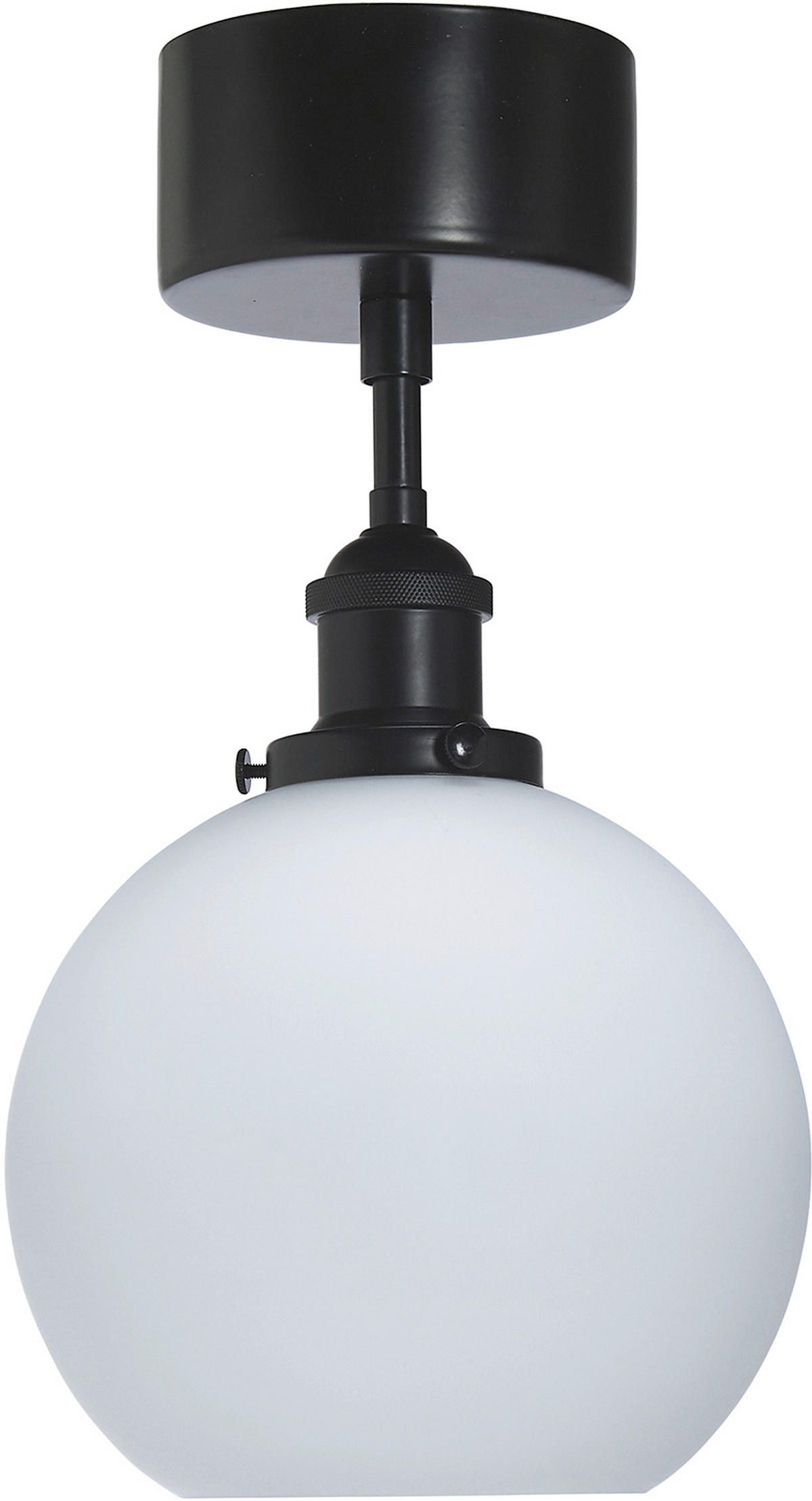 DECKENLEUCHTE PR Home OMEGA 20/36 cm   - Schwarz, Design, Glas (20/36cm)