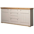 SIDEBOARD  200/100/47 cm 3 Schublade(n)  - Kaschmir/Eiche Artisan, ROMANTIK / LANDHAUS, Holzwerkstoff/Metall (200/100/47cm) - Landscape