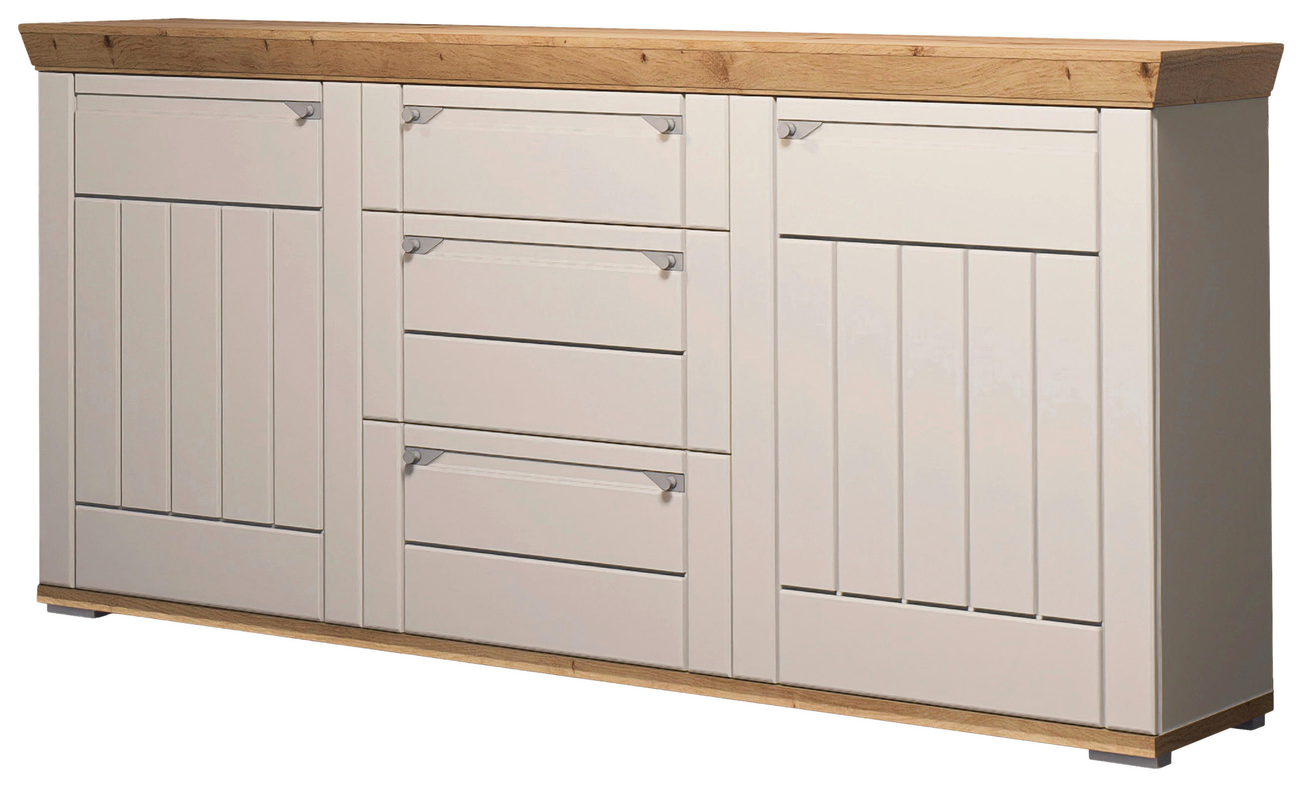 Thumbnail - Landscape Sideboard, Kaschmir, Eiche Artisan, Metall, 4 Fächer, 3 Schublade(n) Schubladen, 200x100x47 cm, Typenauswahl, ...