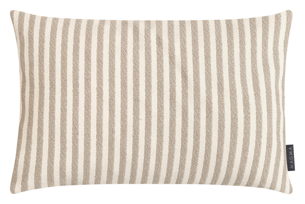 OUTDOOR-KISSENHÜLLE  Streifen  - Beige/Cappuccino, Basics, Textil (40/60cm)