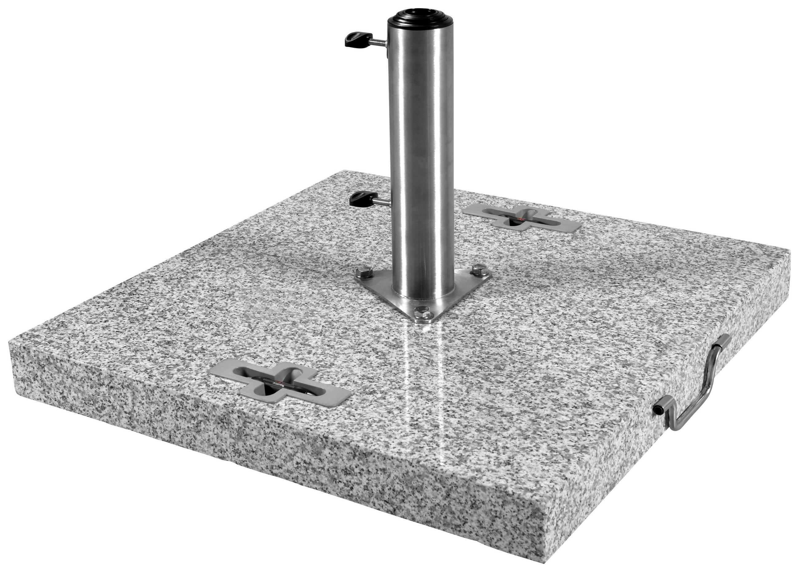 SONNENSCHIRMSTÄNDER Granit Hellgrau  - Hellgrau, Basics, Stein (70/8/70cm) - Doppler