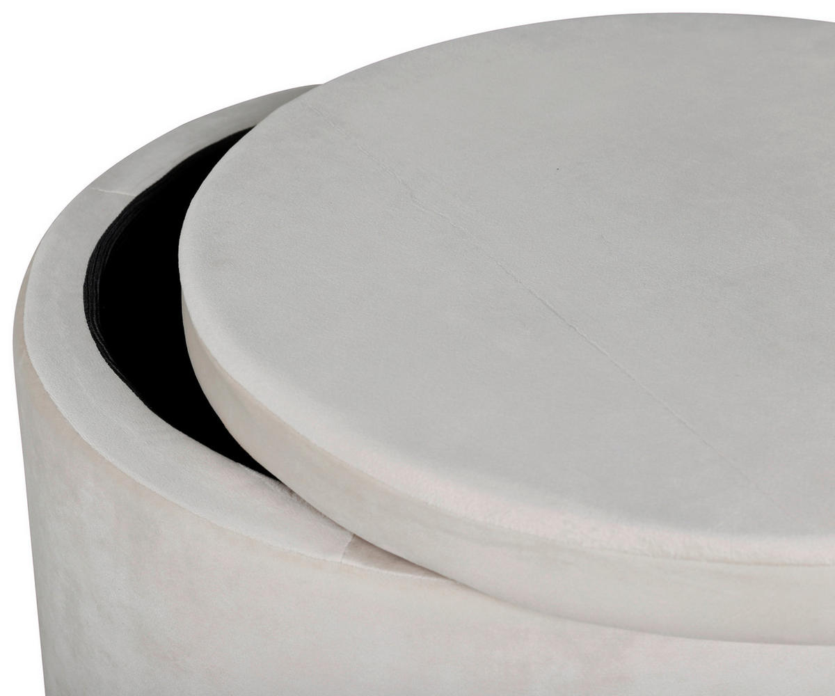 SITTPUFF i  - beige, Design, textil/plast (51/43/51cm) - Livetastic