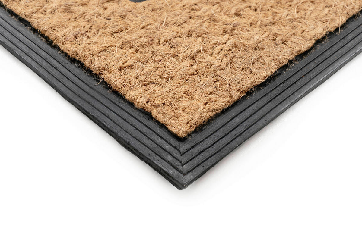 DVEŘNÍ ROHOŽKA, 45/75 cm světle hnědá - světle hnědá, Basics, textil/plast (45/75cm) - Kayoom